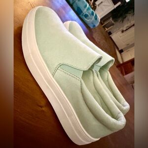 Soda Mint Green Slip-On Flats